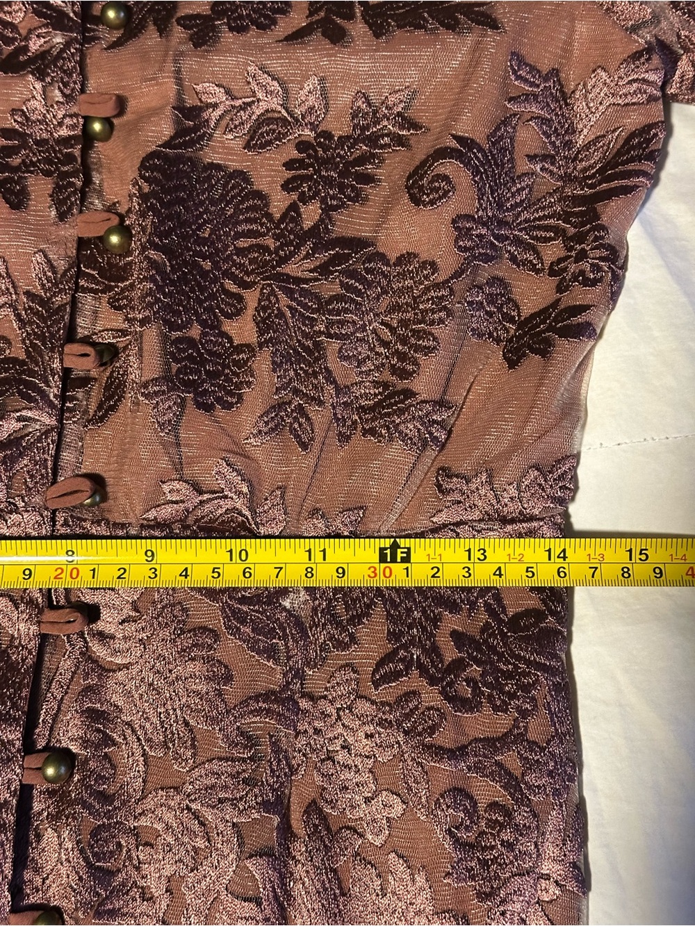 JOYFOLIE Bellana Dress in Rosette | Romantic Embroidered Mesh Maxi Dress | NWT - Picture 14 of 16